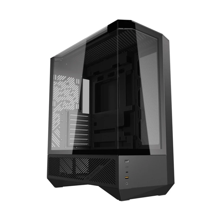 Obudowa komputerowa DARKFLASH DY460 + 4 wentylatory ARGB (czarna)