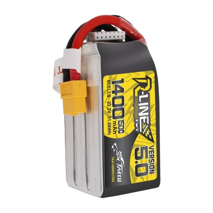 Akumulator TATTU R-Line 5.0 1400mAh 22.2V 150C 6S1P XT60