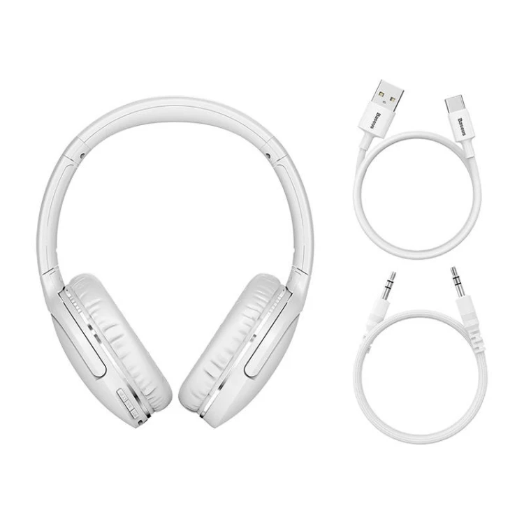 Słuchawki bezprzewodowe BASEUS Encok D02 Pro BT 5.3 (białe)