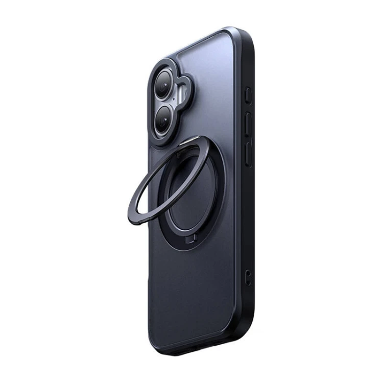 Etui MCDODO PC-4931 MagSafe ze stojakiem do iPhone 16 Plus (czarne)