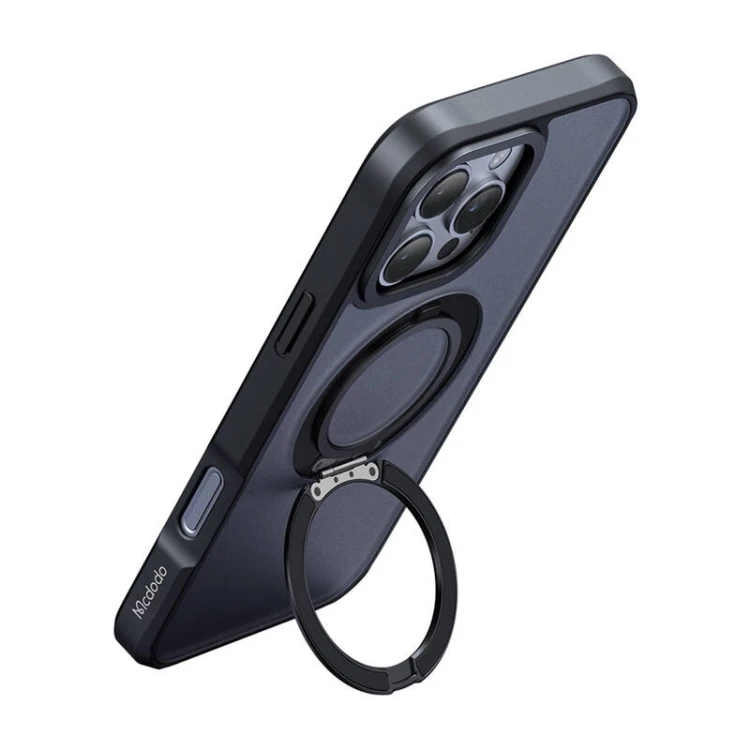 Etui MCDODO PC-4933 do iPhone 16 Pro Max MagSafe stojak (czarne)
