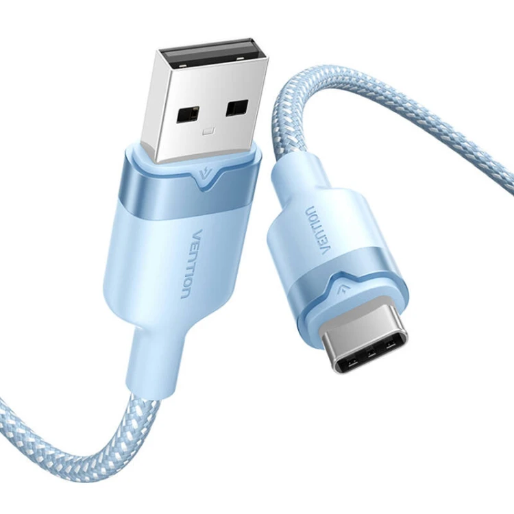 Kabel VENTION CTNLF USB-A-USB-C 1m 3A (niebieski)