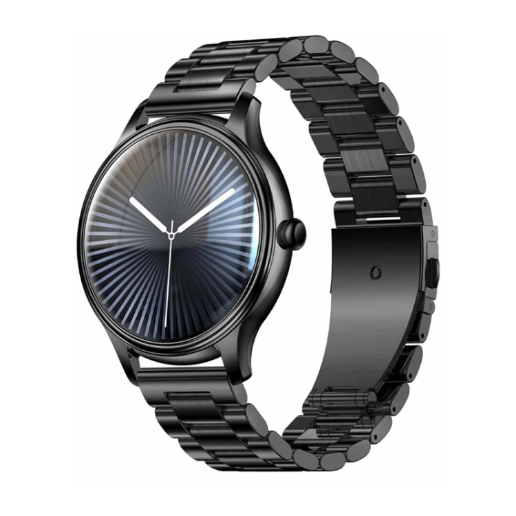 Smart Watch COLMI L28 (czarny + czarny stalowy pasek)