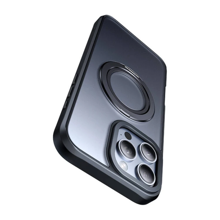 Etui MCDODO PC-4932 MagSafe ze stojakiem do iPhone 16 Pro (czarne)