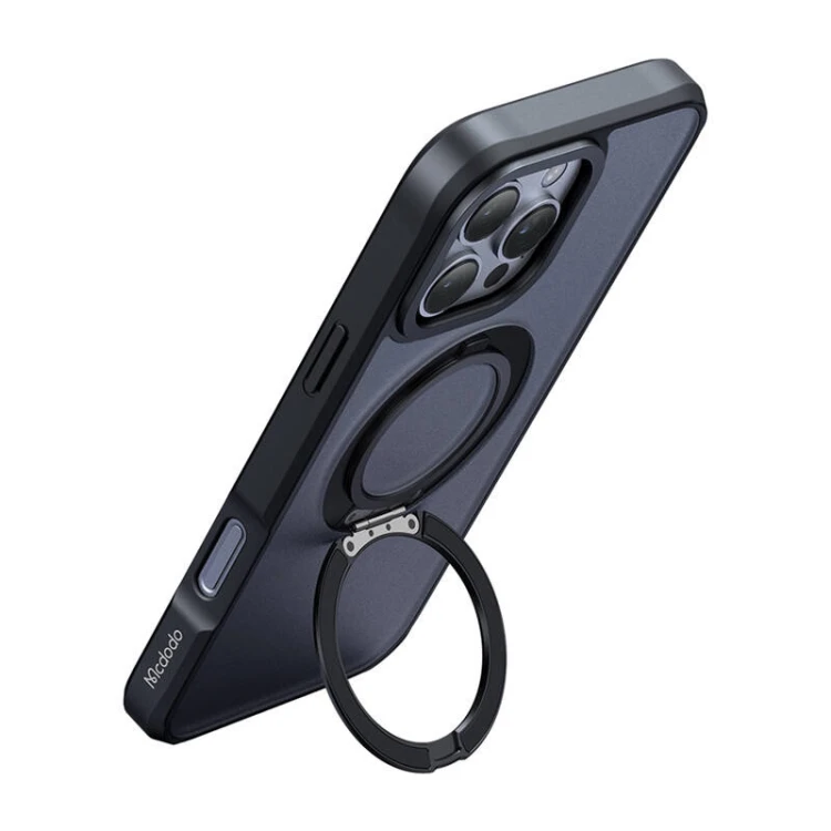 Etui MCDODO PC-4932 MagSafe ze stojakiem do iPhone 16 Pro (czarne)