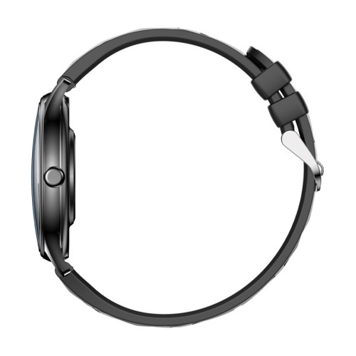 Smart Watch COLMI L28 (czarny silikon + czarny skórzany pasek)