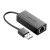 Adapter UGREEN CR110 USB-C-RJ45 100Mb/s (czarny)