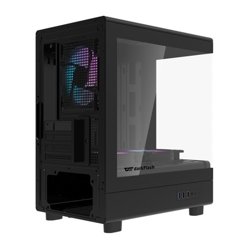 Obudowa komputerowa Darkflash DB330M + 3 wentylatory (czarna)