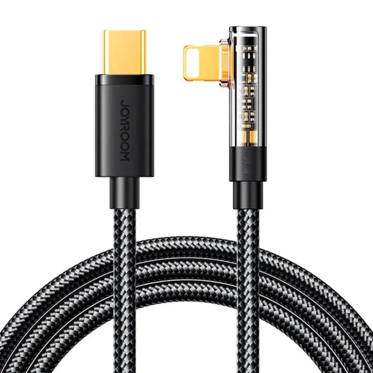 Kabel JOYROOM S-CL020A6 USB-C-Lightning 1.2m kątowy (czarny)