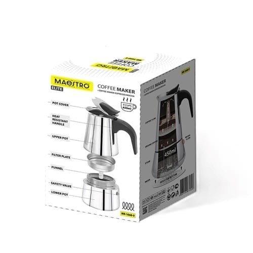 Kawiarka na 6 filiżanek MR-1660-9 -BLACK MAESTRO