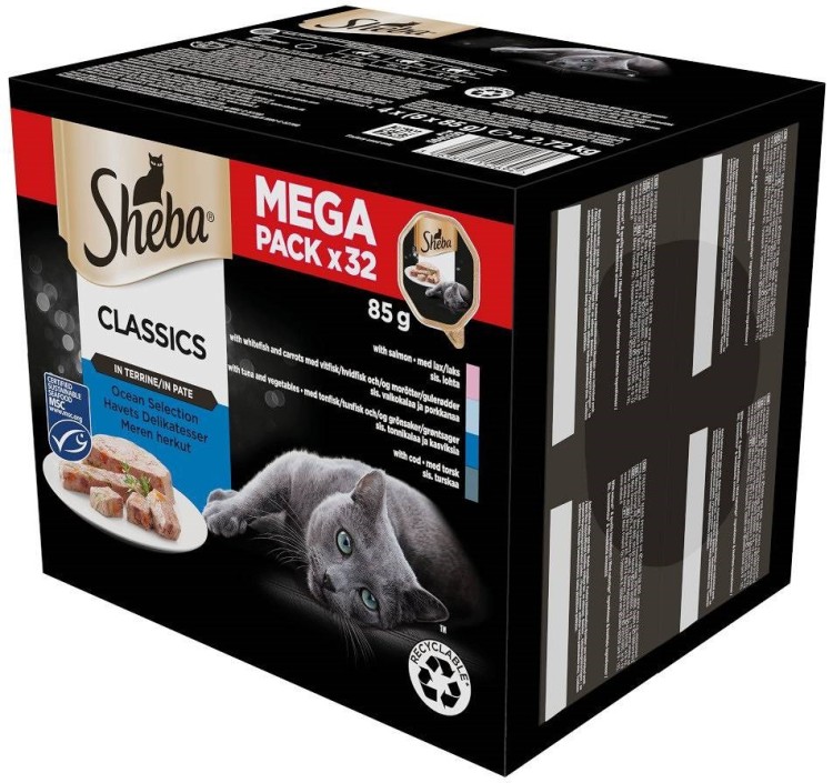 Sheba Tacka Pasz BiaRyb/Dor/Łos/Tuń 32x85g