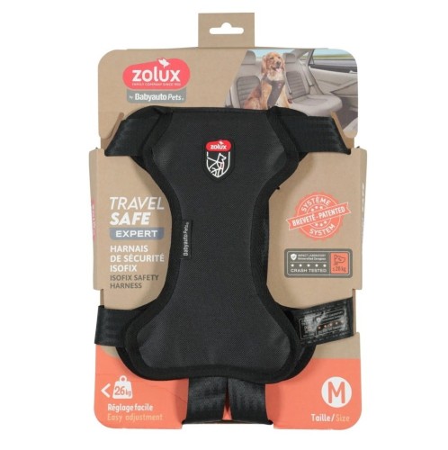 ZOLUX Szelki dla psa TRAVEL SAFE M czarne