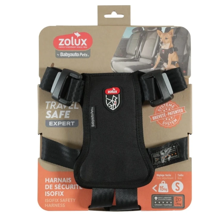 ZOLUX Szelki dla psa TRAVEL SAFE S czarne