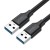 Kabel UGREEN US128 USB-A-USB-A 3m (czarny)
