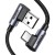 Kabel UGREEN US176 USB-A-USB-C 2m kątowy (czarny)