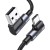 Kabel UGREEN US176 USB-A-USB-C 2m kątowy (czarny)
