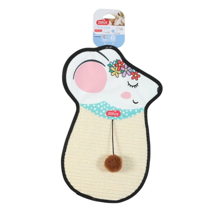 ZOLUX Drapka dla kota do powieszenia mysz sizal z zabawką CHATOUILLE 51cm