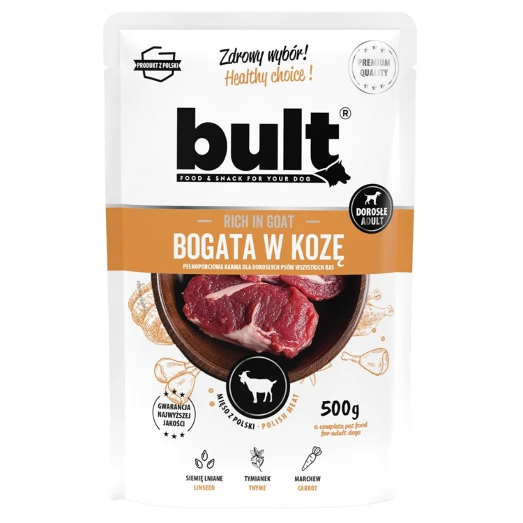 BULT Saszetka mielonka bogata w kozę karma mokra dla psa 500g