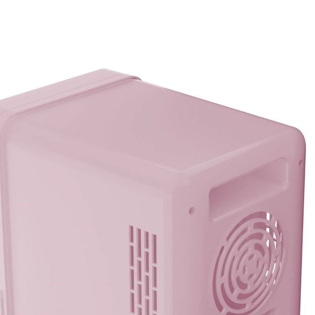 Mini lodówka z lusterkiem do makijażu LED ELLE 4L fioletowa