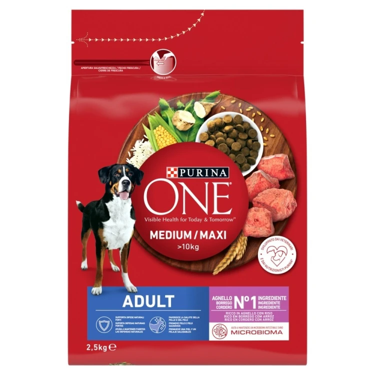 PURINA ONE MED/MAX Adult Dog Lamb & Rice 2,5kg