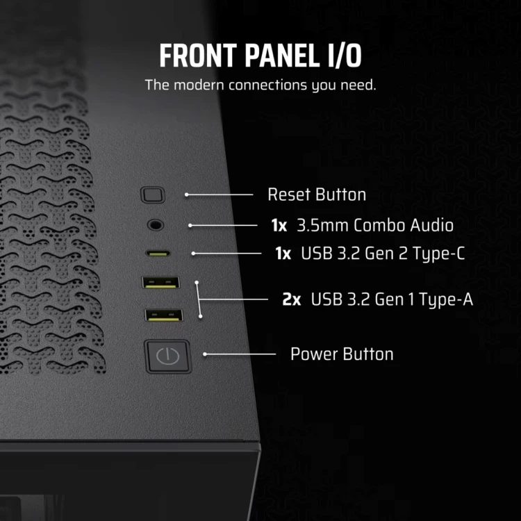 Obudowa Corsair 3500X RSR ARGB Tempered Glass Mid-Tower, Black