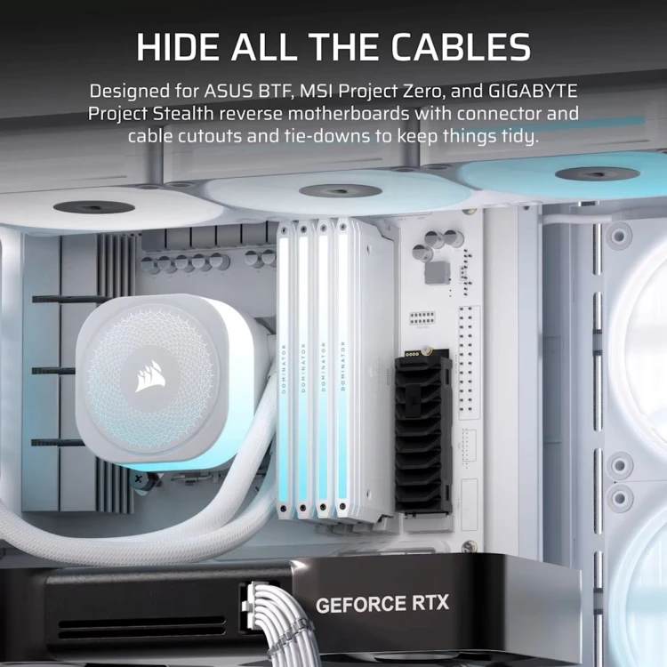 Obudowa Corsair FRAME 4500X LX-R RGB Tempered Glass Mid-Tower, White