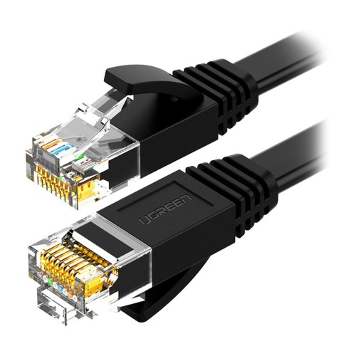 Kabel RJ45 Ugreen NW102 Cat.6, 20m, płaski (czarny)