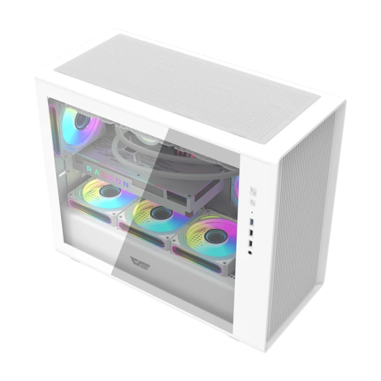 Obudowa komputerowa DARKFLASH DB460M (biała)