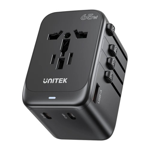 UNITEK ŁADOWARKA PODRÓŻNA EU/US/UK/AUS GAN PD 65W
