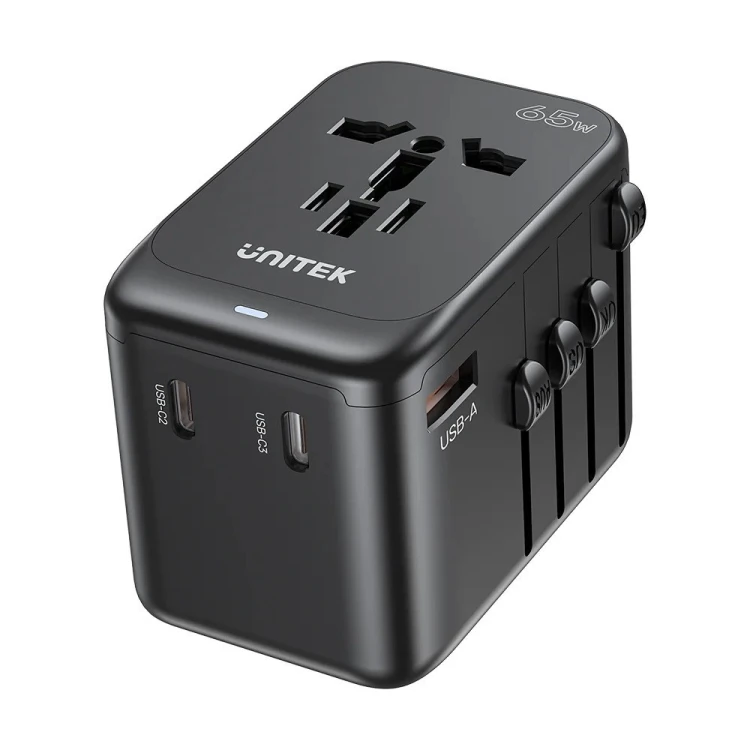 UNITEK ŁADOWARKA PODRÓŻNA EU/US/UK/AUS GAN PD 65W
