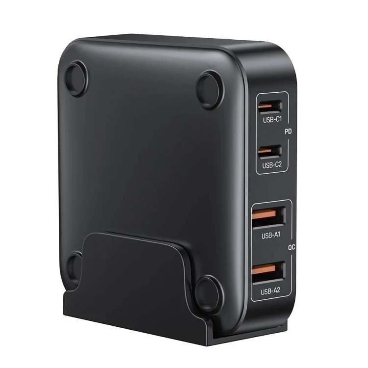 UNITEK ŁADOWARKA BIURKOWA GAN 100W 2XUSB-A 2XUSB-C CZARNA