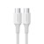 Kabel UGREEN USB-C-USB-C 1m (biały)