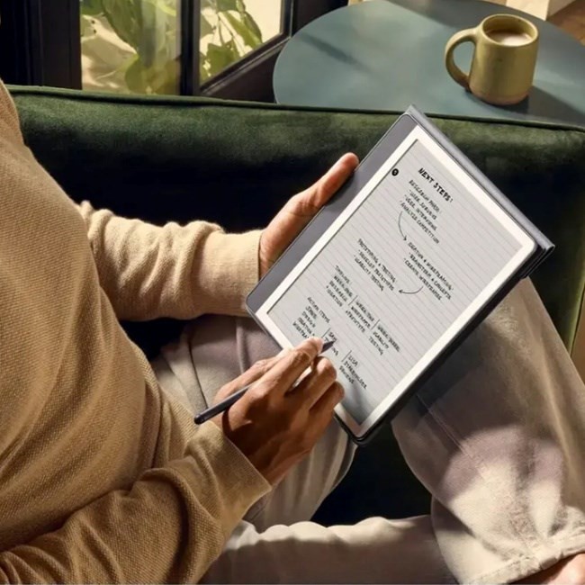 Czytnik Ebook New Kindle Scribe - 2024 release 10.2” glare-free 16GB Wi-Fi (Without Lockscreen Ads) with Premium Pen Tungsten + ładowarka 20W USB-C/US