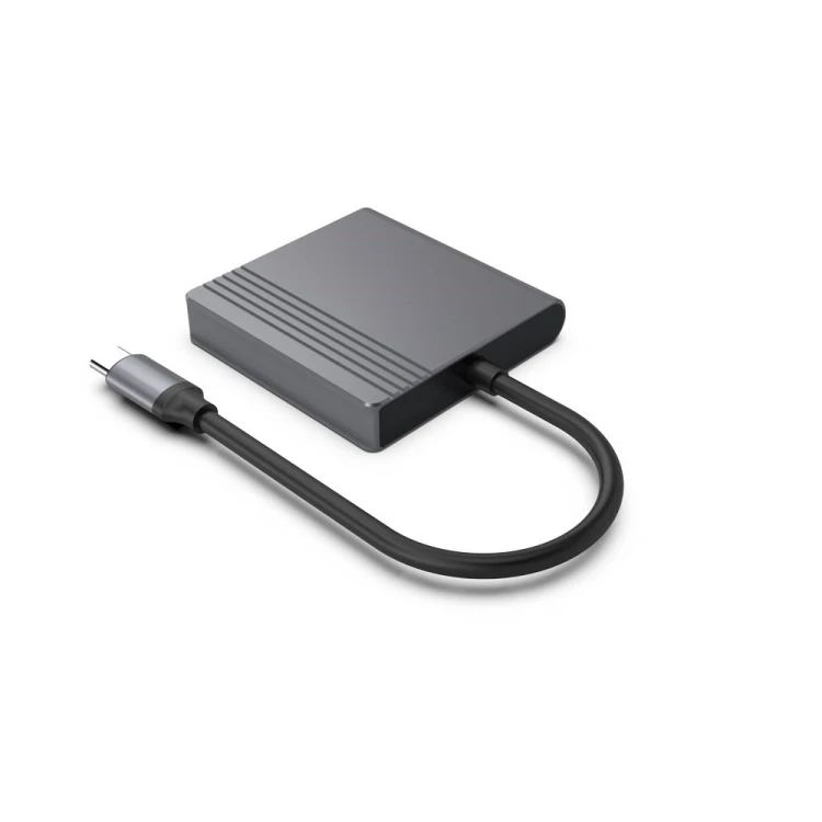 GEMBIRD ADAPTER USB-C DO HDMI + DP 4K 60HZ, CZARNY