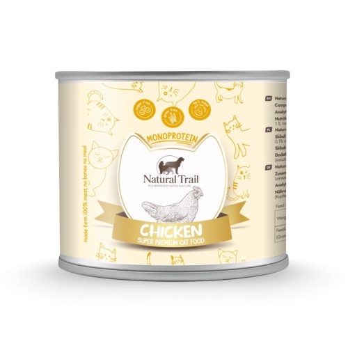 NATURAL TRAIL Cat Monoprotein with Chicken 185g