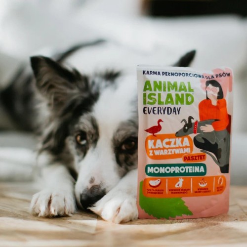 ANIMAL ISLAND Monoproteinowa kaczka dla psa 300g