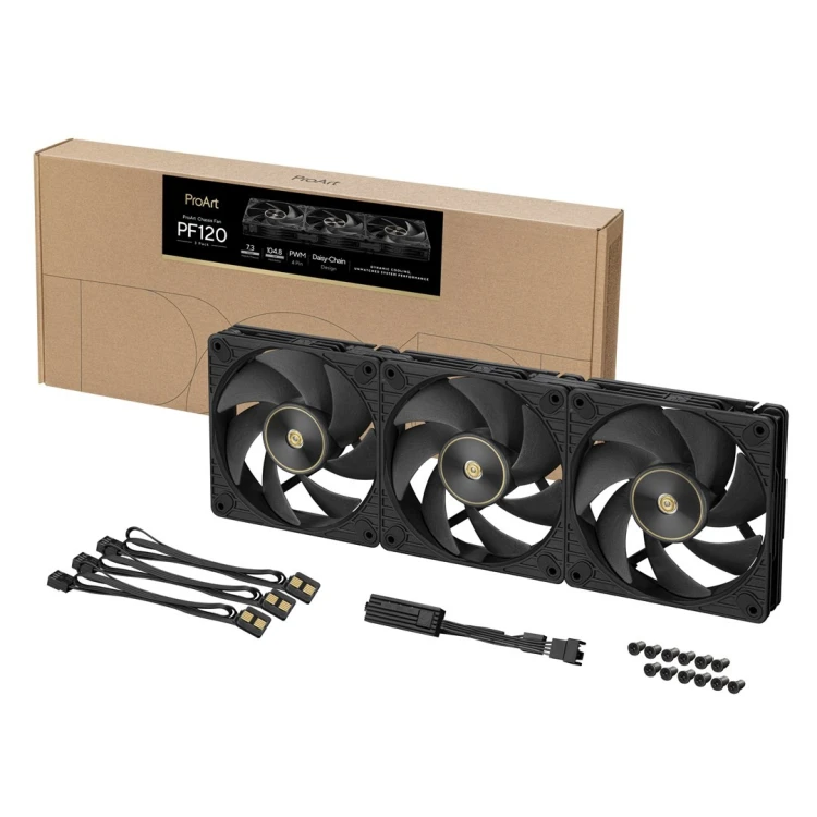 Wentylator ASUS PROART PF120 FAN PWM BLACK 3IN1