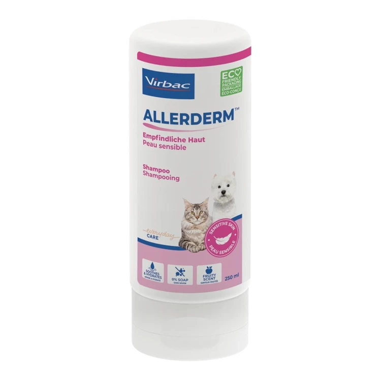 VIRBAC ALLERDERM szampon dla skóry wrażliwej psów i kotów 250ml