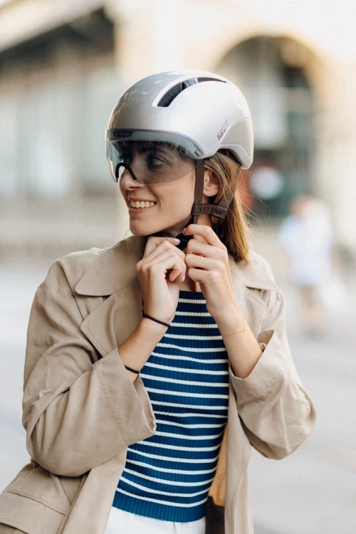 Kask Rowerowy HJC CALIDO PLUS Srebrny PEARL GREYISH SILVER r.S
