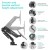 ONKRON G90-B Uchwyt biurkowy obrotowo-nachylny do monitora 13"-34" maks 10 kg, z obracaniem, czarny