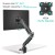 ONKRON G90-B Uchwyt biurkowy obrotowo-nachylny do monitora 13"-34" maks 10 kg, z obracaniem, czarny