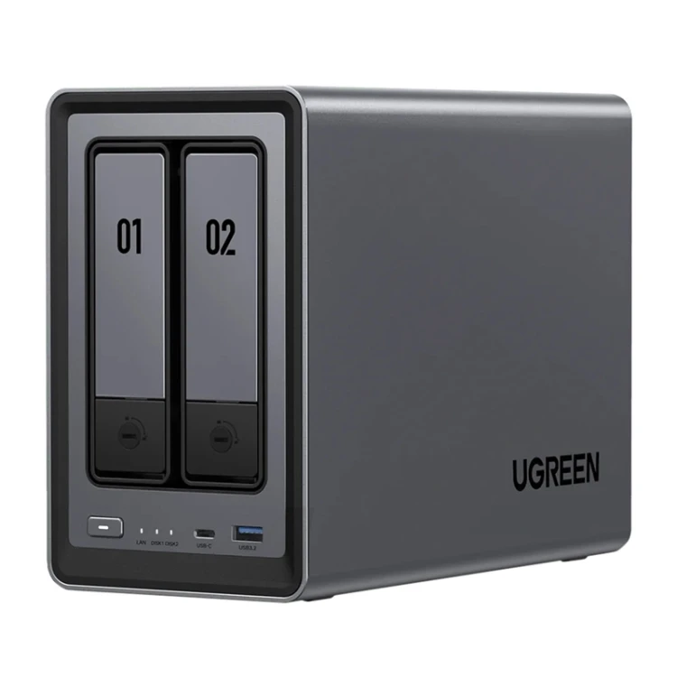 Serwer plików NAS Ugreen DXP2800, 2-dyskowy, Intel N100, 8GB DDR5, 2.5GbE, 4K HDMI