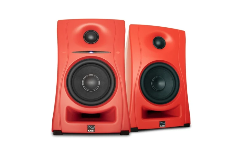 KALI AUDIO LP-UNF-R - Para monitorów odsłuchowych z Bluetooth. Głośniki multimedialne, czerwone.