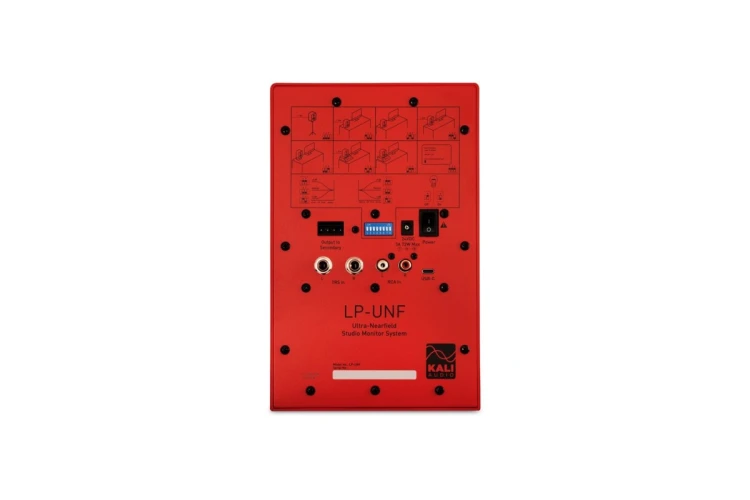 KALI AUDIO LP-UNF-R - Para monitorów odsłuchowych z Bluetooth. Głośniki multimedialne, czerwone.
