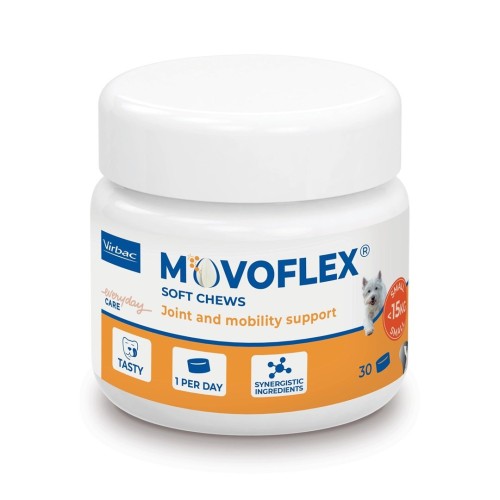 VIRBAC MOVOFLEX miękkie korokiety na stawy dla psa S