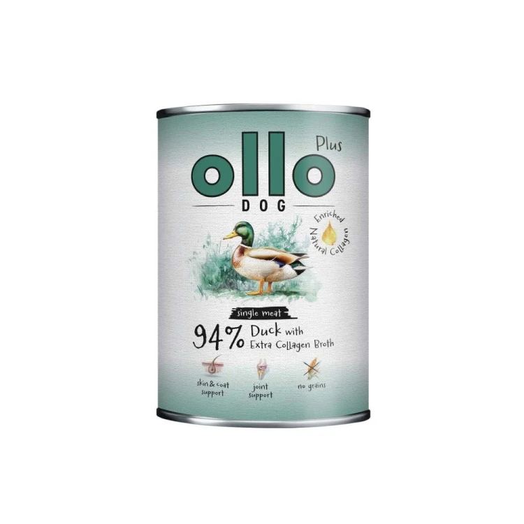 Ollo Plus Kolagen Kaczka 400g puszka dla psa