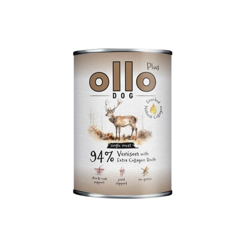 Ollo Plus Kolagen Jeleń 400g puszka dla psa