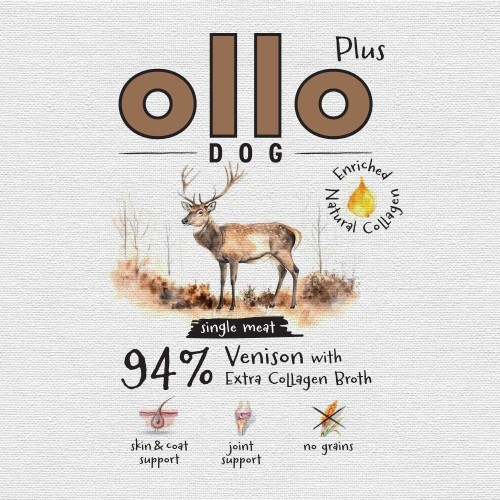 Ollo Plus Kolagen Jeleń 400g puszka dla psa