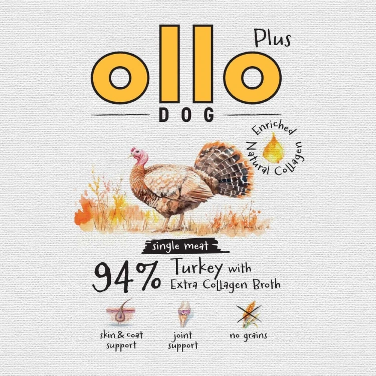 Ollo Plus Kolagen Indyk 400g puszka dla psa