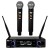 DVS2 - Mikrofon bezprzewodowy, 2x nadajnik doręczny  + baza, pasmo UHF 560-590 MHz